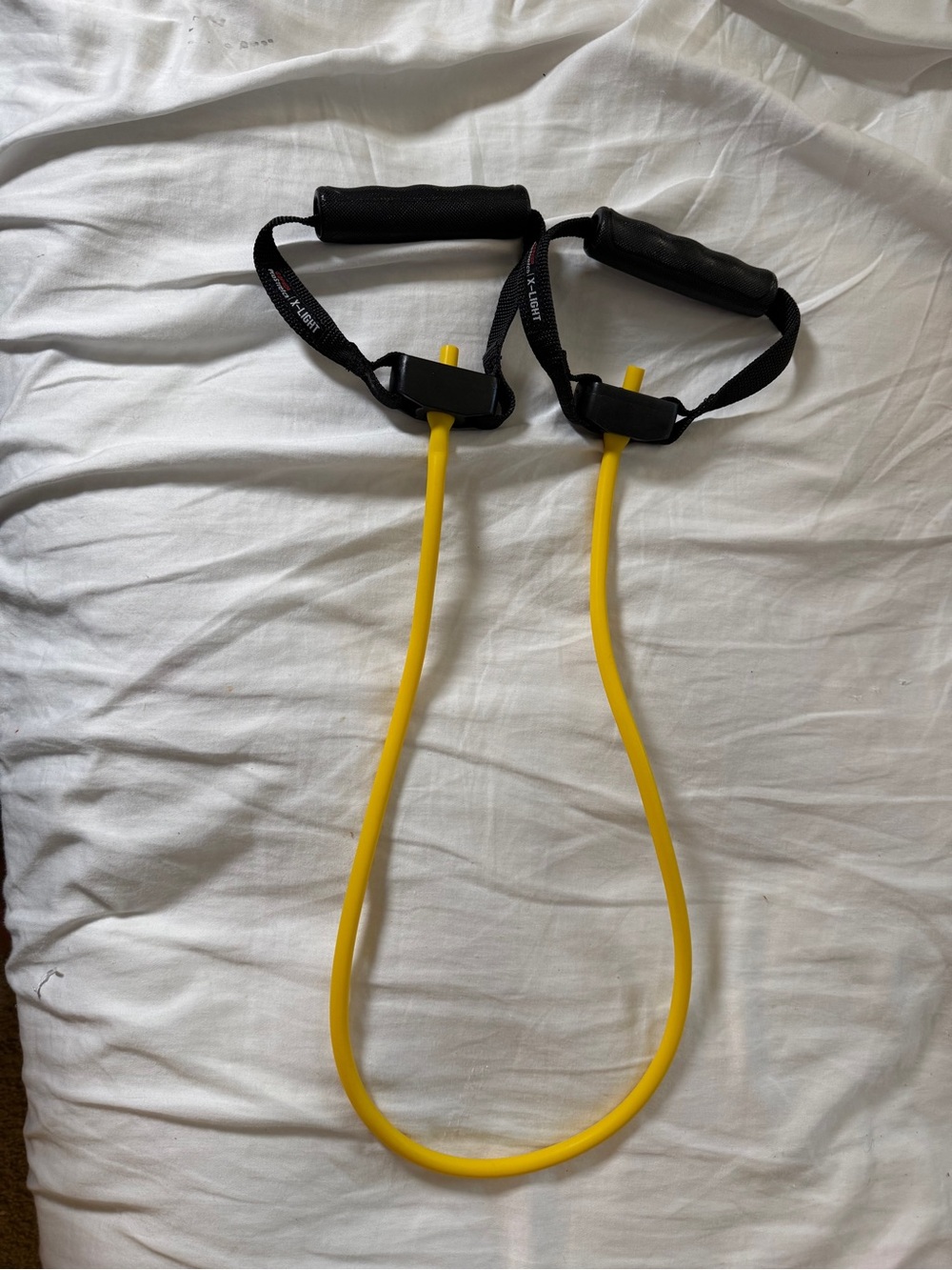 Resistance Tube with Foam Handles - Yellow